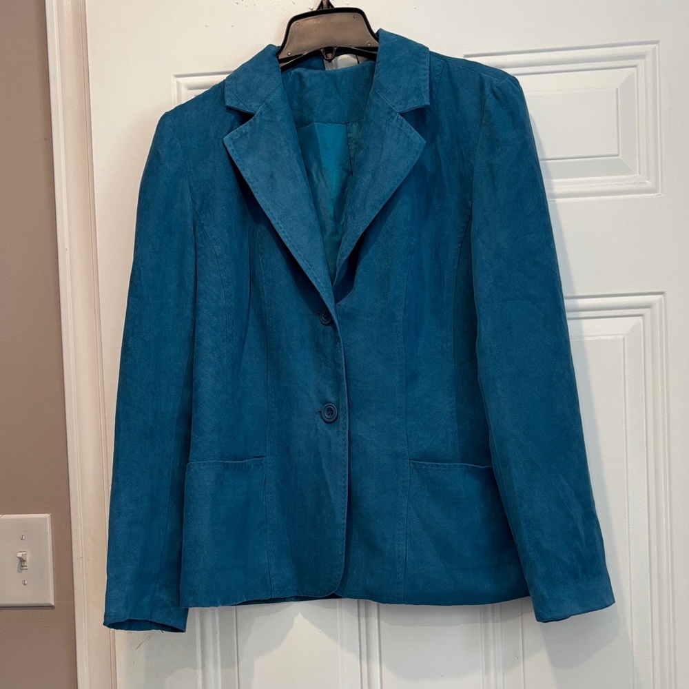 Kim Rogers Teal Blazer Size Medium